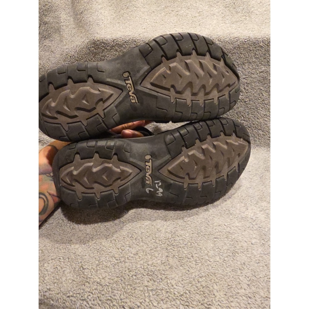 Teva Womens 8‎ Black Sandals Spider Rubber  Comfort Shoe - Picture 5 of 5